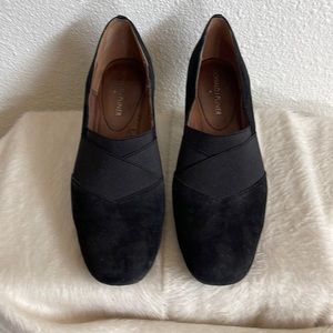 Donald Pliner suede loafer shoes